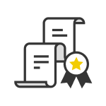 Illustration of a papyrus with a ribbon Illustration of a papyrus with a ribbon